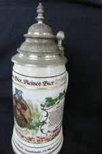 Jubil&auml;umskrug  Porzellan  Bier Krug  1 Liter  der Stadt Ingolstadt