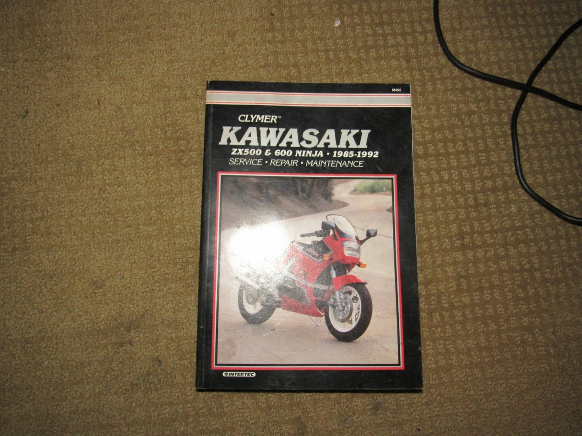 Clymer Motorcycle Repair & Service Manual 1985-1992 zx500 zx600