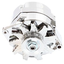 Alternator Fits 110amp Chrome 1 Wire Self Exciting Street Rod Gm 305 350 Bbc Sbc