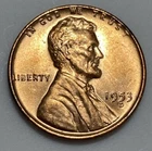 1953 D - Lincoln Wheat Cent - BU Exact Coin Imaged #LWC75