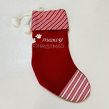 Pet Paw Knit Stocking Cat/Dog Wondershop Red Chirtmas Holiday