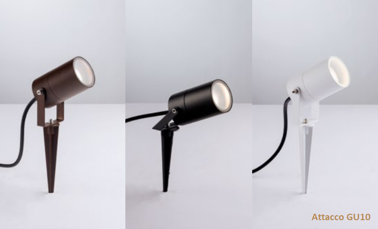 Faretto LED Giardino 10W IP54 GU10 - Proiettore con Picchetto Robusto