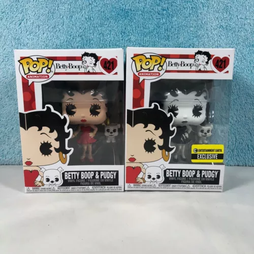 Funko POP Animation Betty Boop & Pudgy 421 Common Ent Earth Exclusive Set of 2
