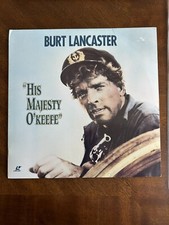 HIS MAJESTY O'KEEFE Laserdisc LD EXCELLENT CONDITION VERY RARE BURT LANCASTER
