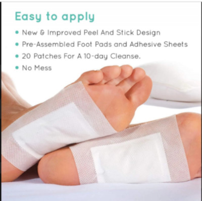 Detox FOOT Patches Pads Body Toxins Feet Slimming Deep Cleansing Herbal new 50X