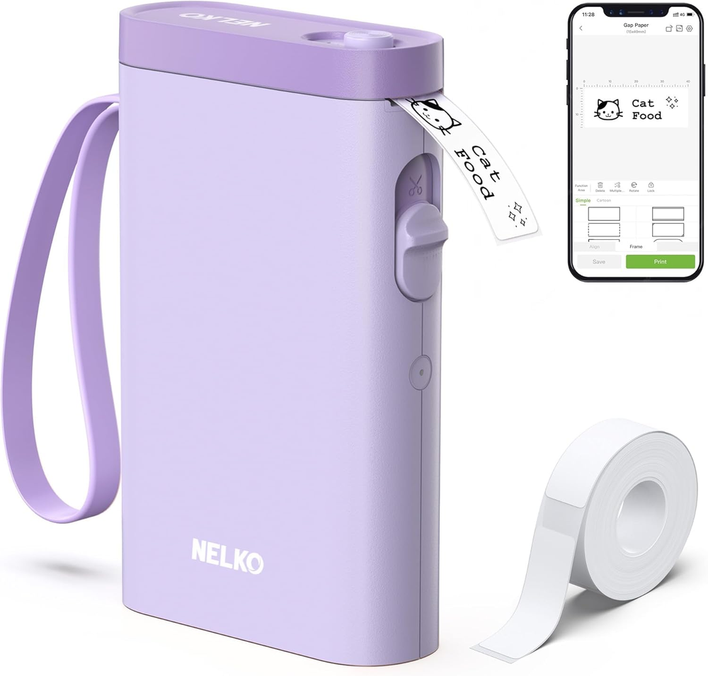 Bluetooth Label Maker P21 with Tape - Wireless Mini Portable Label Printer