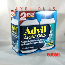 Advil Liqui-Gels Solubilized Ibuprofen Capsules 200 mg ( 240 ct )