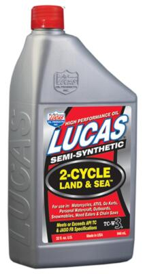 #ad Lucas Oil Engine Oil Semi Synthetic 2 Cycle Land and Sea Oil $22.51