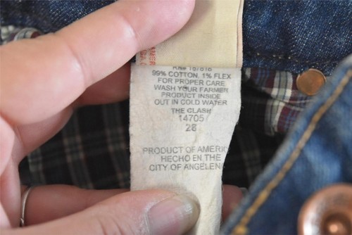 Pantalones de mezclilla informales de algodón para mujer Farmer, talla 28, azul, lavado medio, pierna recta - Imagen 5 de 5