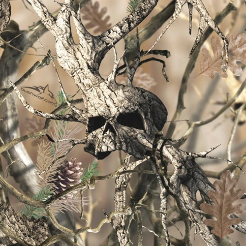 Cornhole Wraps - Bow Hunting Grim Reaper with Skull Camo Background - Set of 2! - Image 2 of 3