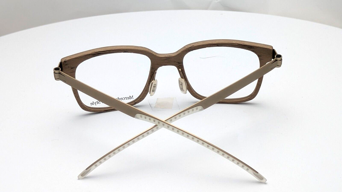 New Mercedes-Benz M4017 A Eyeglasses - Lowest price! Mercedes-Benz M4017 A Beige Rectangle Mens Eyeglasses 50mm  main image 2