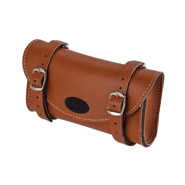 borsello vintage color cuoio MV-TEK bicicletta