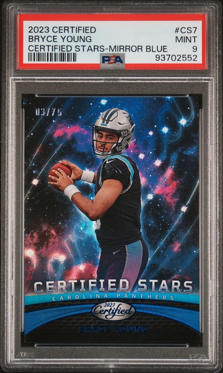 Bryce Young Panini Certified Certified Stars #CS7 Mirror Blue