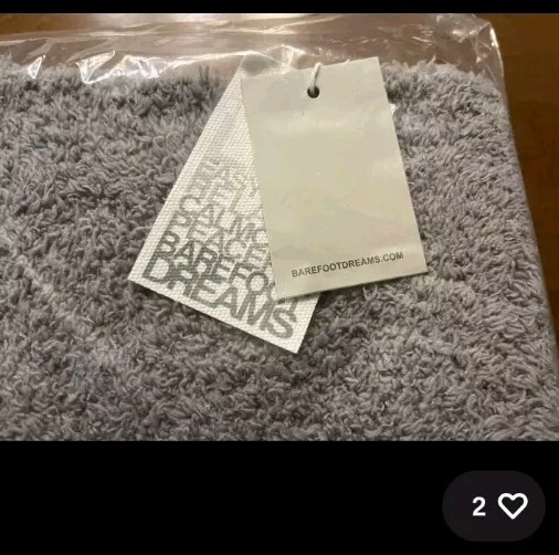 New w/ Tags Barefoot Dreams Cozychic Scarf In Pewter (Sealed)
