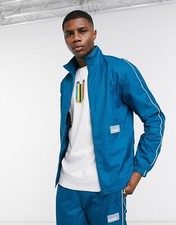 Image of Mens Puma Avenir Track  Jacket Top Woven Blue Size Small Brand New With Tags