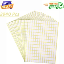 2940 Pcs Matte Small White Labels Stickers Blank Labels Removable Price Tags...