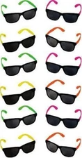 Rhode Island Novelty Neon 80 fts Style Party Dark Lens 12  PACK