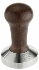 Motta 8170/M Professional Flat Base Coffee Tamper 57mm,  Brown Handle NEW