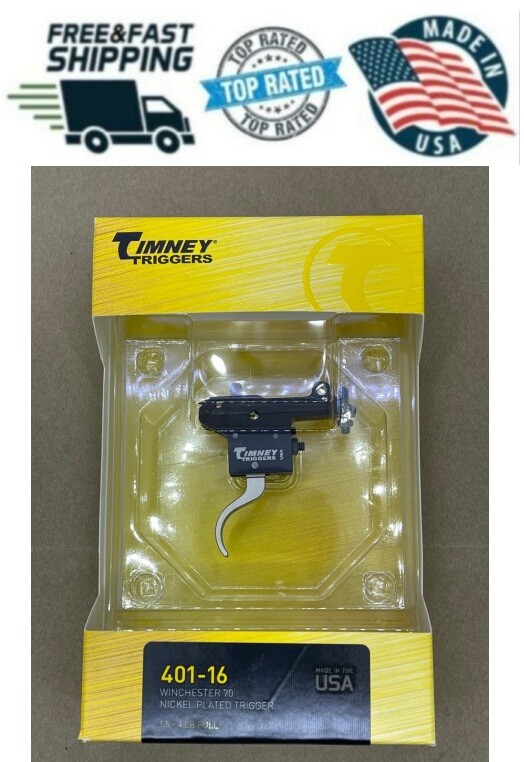 Timney Triggers Winchester 70 MOA 3lb Nickel Plated Curved Trigger 402