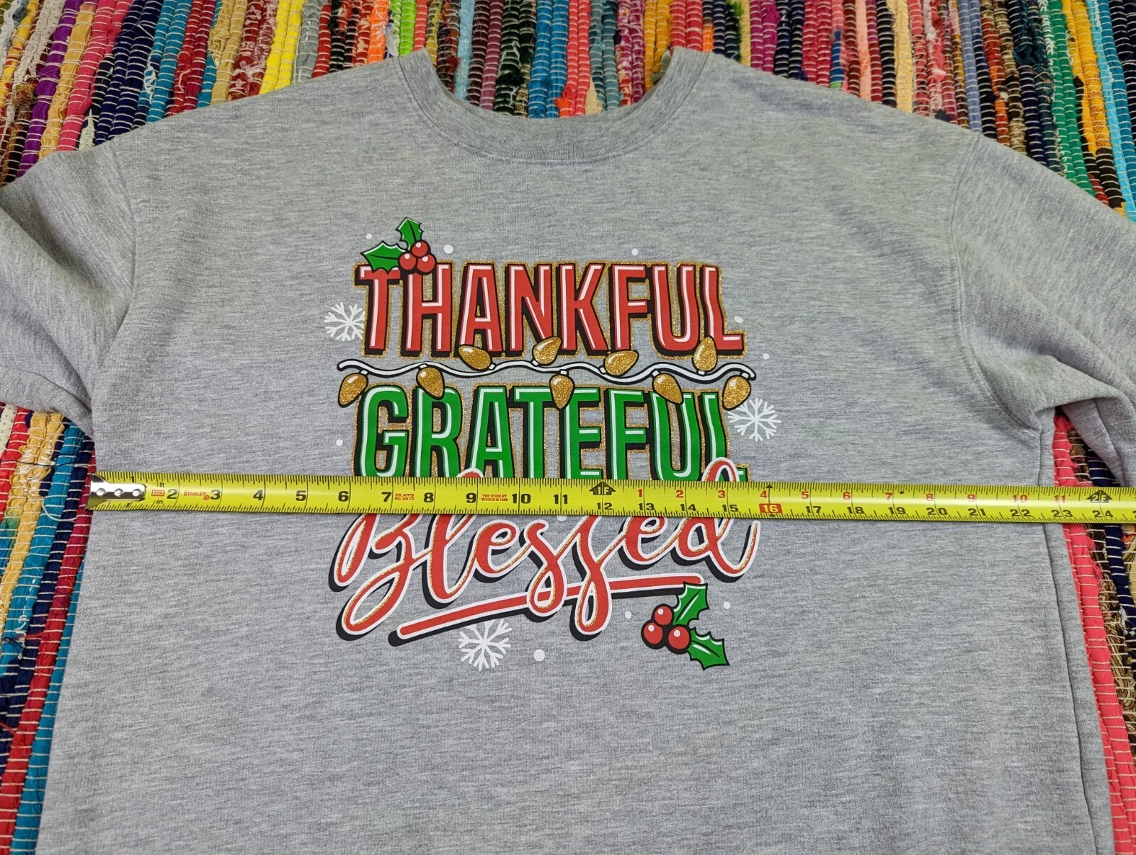 VETEMENTS Felpa grigia Wound Up donna XL 15 17 grata benedetta Natale usata in ottime condizioni