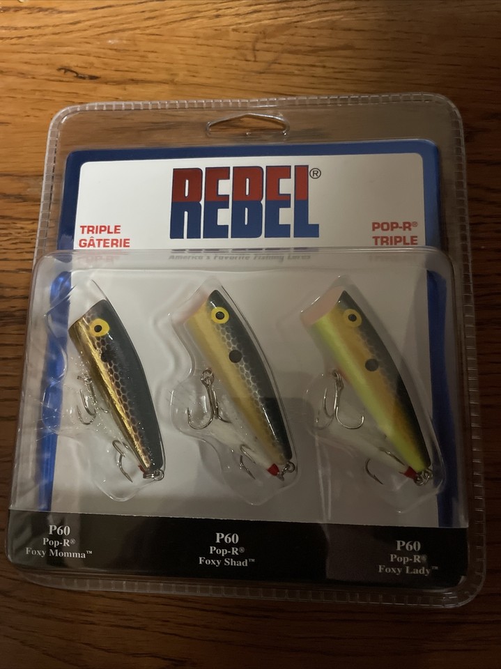 Rebel Pop-R Triple Threat Foxy Momma/Foxy Shad/Foxy Lady (PK3RB3) Lot ...