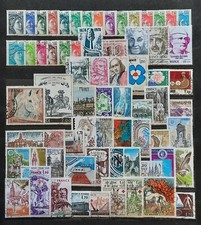 France Année 1978 68 timbres n° 1962 à 2027 + 1967a - 1981/1A, Oblitérés=35,25€