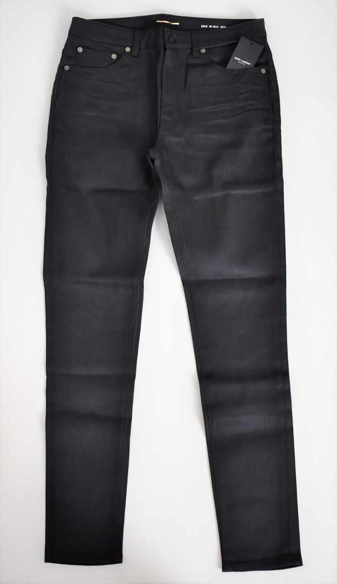 🆕️ SAINT LAURENT Paris D05 W/SK-MW Black SKINNY MEDIUM 🆕️ SAINT LAURENT Paris D05 W/SK-MW Black SKINNY MEDIUM