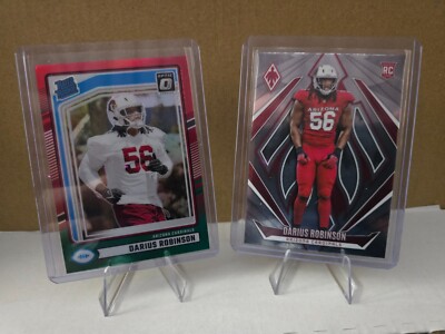 2024 Darius Robinson lot of 2 - Phoenix rookie and Red/Green Holo