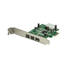StarTech.com 3 Port 2b 1a 1394 PCI Express FireWire Card Adapter - 1394 FW PC...
