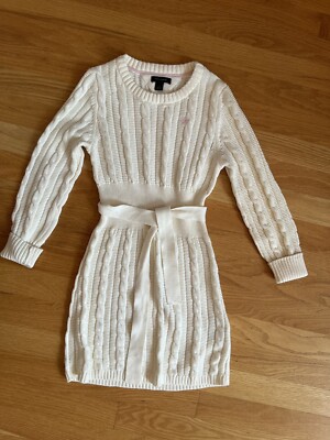 Tommy Hilfiger Cream Sweater Dress Cable Knit Off White New 6 7 Cotton 2008 | eBay Tommy Hilfiger Cream Sweater Dress Cable Knit Off White New 6 7 Cotton 2008 | eBay