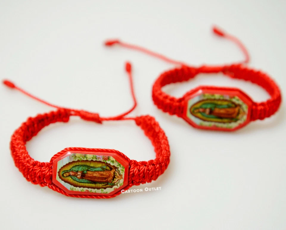 Pulsera 12 Virgen de Guadalupe Recuerdos De Bautizo Comunión Favores Bautizo Foto 4 de 4