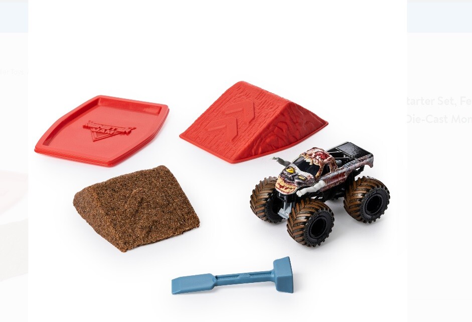 Monster Jam Zombie Monster Dirt Starter Set with KINETIC Sand - | eBay