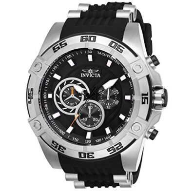 Invicta 25505 Men's 'Speedway' Quartz Stainless Steel and Silicone Casual Watch