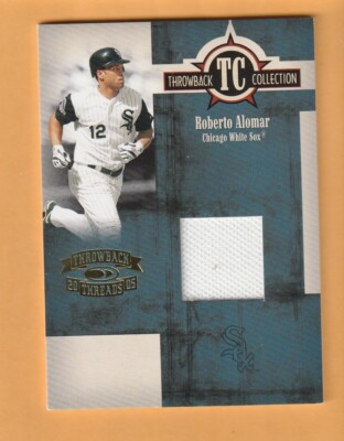 Roberto Alomar Chicago White Sox 2005 Throwback Threads /500 7E