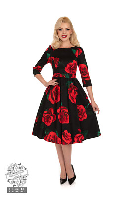 Hearts & Roses London Edith Dress, Vintage,1950's, Dance,Rock n Roll, Pinup  | eBay