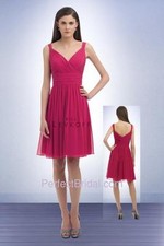 Bill Levkoff Bridesmaid Dress 325 Prom Wedding Short Gown Sleeveless Chiffon NEW