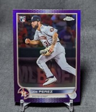Joe Perez Purple Refractor Rookie Card RC 2022 Topps Chrome Update USC186 Astros. rookie card picture