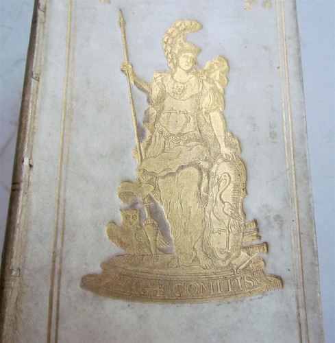 1727 SENECA in LATIN & GREEK antique GILT STAMPED PRIZED VELLUM BINDING - Imagen 8 de 8