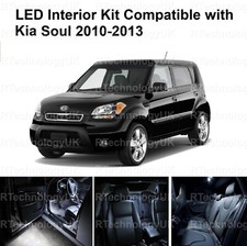 INTERIOR FULL UPGRADE LED LIGHT BULB KIT for KIA SOUL 2010-2013 WHITE