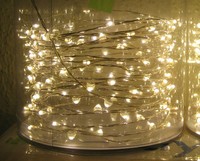 10M = 100 Lichter Micro Led Lichterkette Silberdraht AußEn Draht Trafo Warmweiß