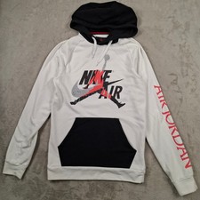 Jordan Hoodie Mens Small White Nike Air Jumpman Sportswear Casual Basketball