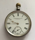 VINTAGE SILVER HAND WIND WALTHAM POCKET WATCH