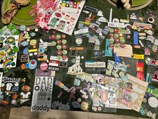 Junk Journaling Scrapbooking Bulk Assortment Stickers, Tags, Embellishments
