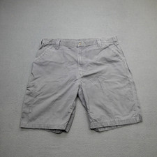 Vintage Carhartt B147 FAT Original Fit Carpenter Shorts Size 42 40 Grey Flaws
