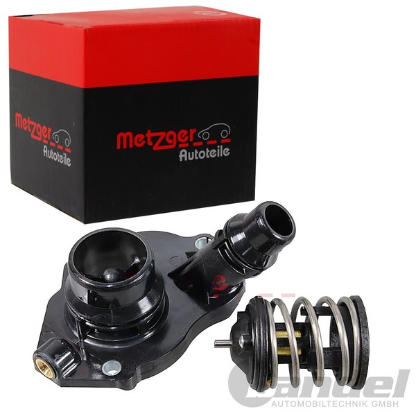 Metzger Thermostat KÜHlmittel 87°C Mit Flansch Passend FüR Bmw 1 2 3 4 5 X1 X3-image