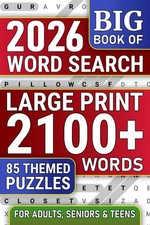 Big 2100+ Words, Word Search Large Print for Adults: Themed Word Find Puzzles B