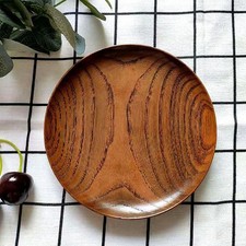 Plates Dinner Plates Wooden Dishes Wood Plates For Food Round Wood Tray
