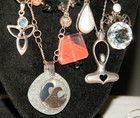 Vintage Super-Nice 20Pc STERLING SILVER JEWELRY LOT WITH STONES~GLASS~370g — photo 4