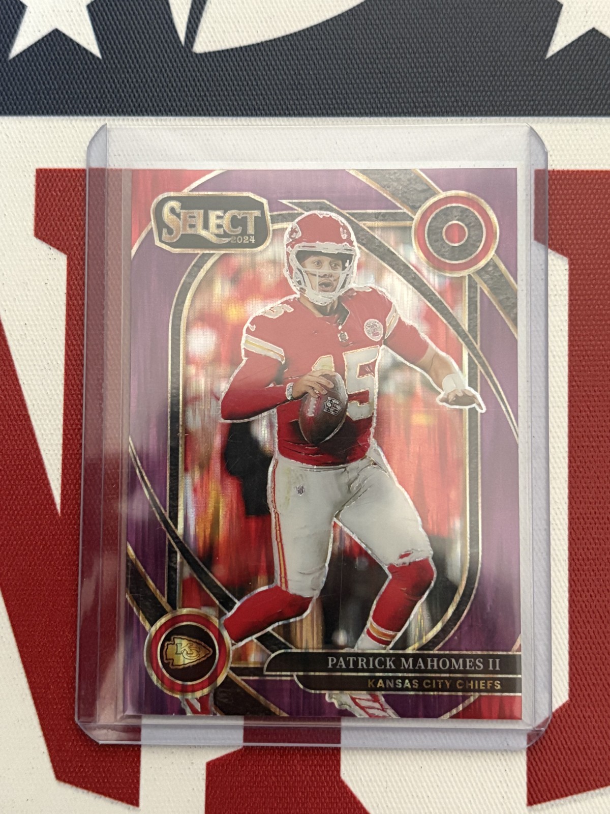 2024 Panini Select - Club Level Patrick Mahomes II #223 Purple Shock Prizm /360