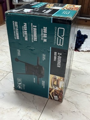 Char-Broil 2-Burner 20,000 BTU Gas Grill   Brand New   Outdoor BBQ Black